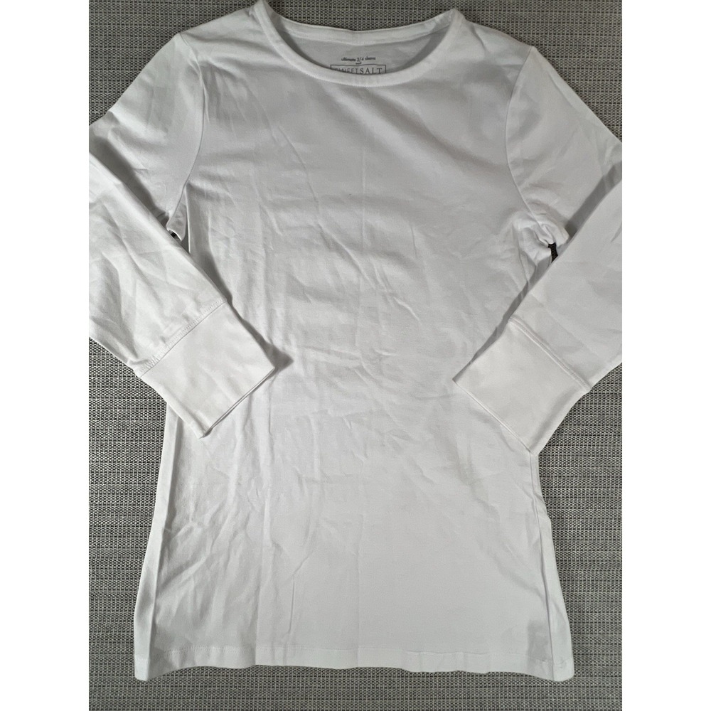 Sweet Salt Womens SMALL ULTIMATE 3/4 Sleeve White Modest Clothing